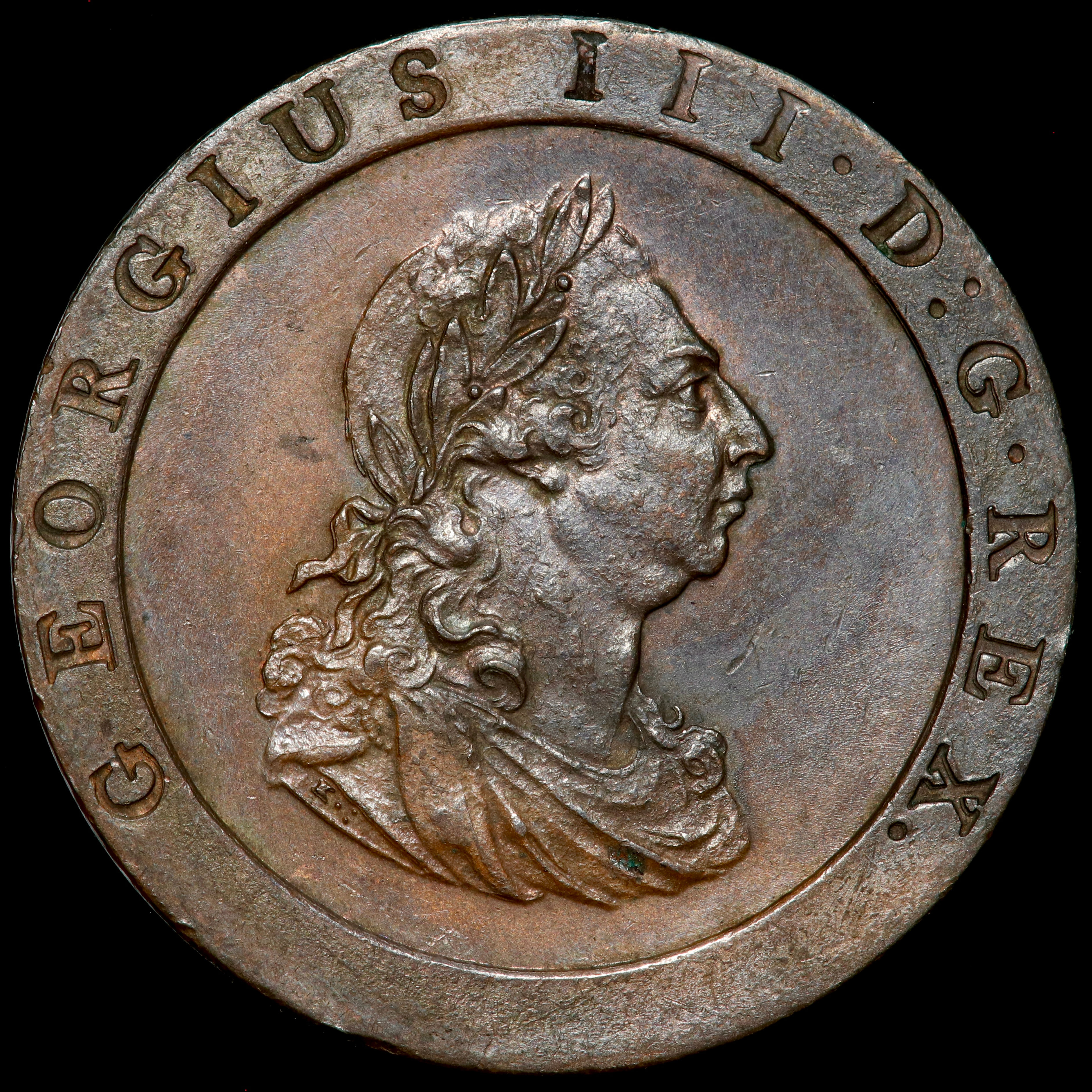 George III, 1760-1820. Penny, 1797. ‘Cartwheel’ Type.