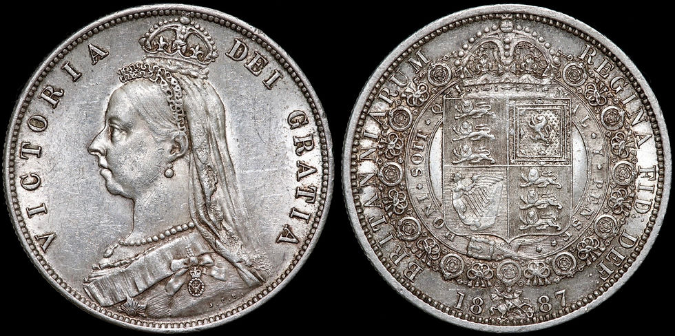 Thumbnail: Victoria, 1837-1901. Halfcrown, 1887.