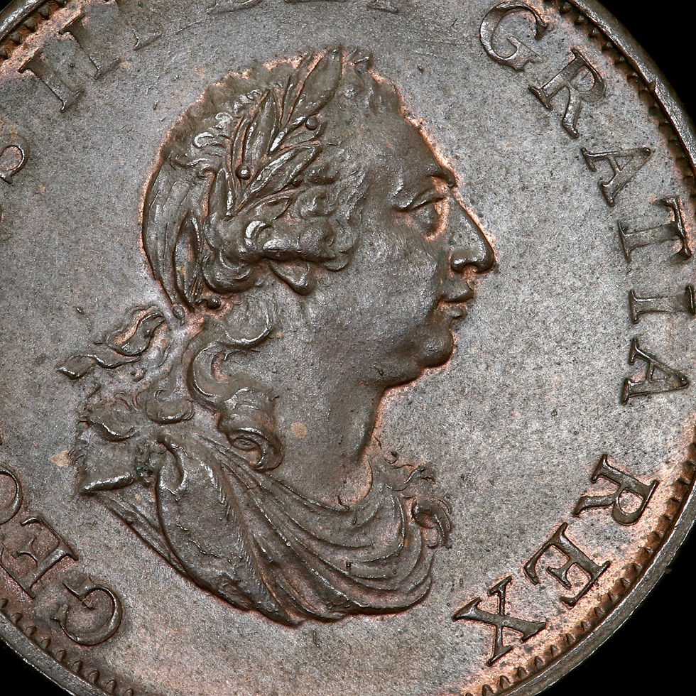 Thumbnail: George III, 1760-1820. Halfpenny, 1799. 