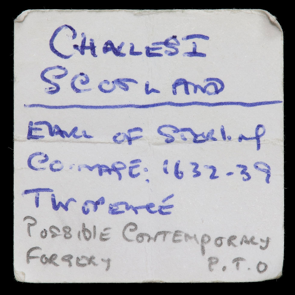 Thumbnail: Scotland. Charles I, 1625-49. Twopence / Turner. Earl Of Stirling, 1632-39.