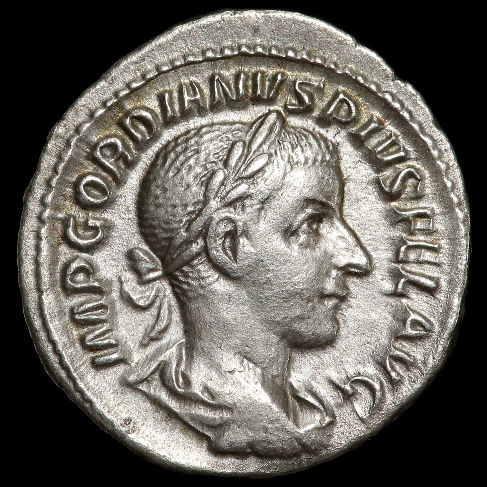 Roman Empire. Gordian III, 238-244 AD. AR Denarius. Rome Mint, 241 AD.