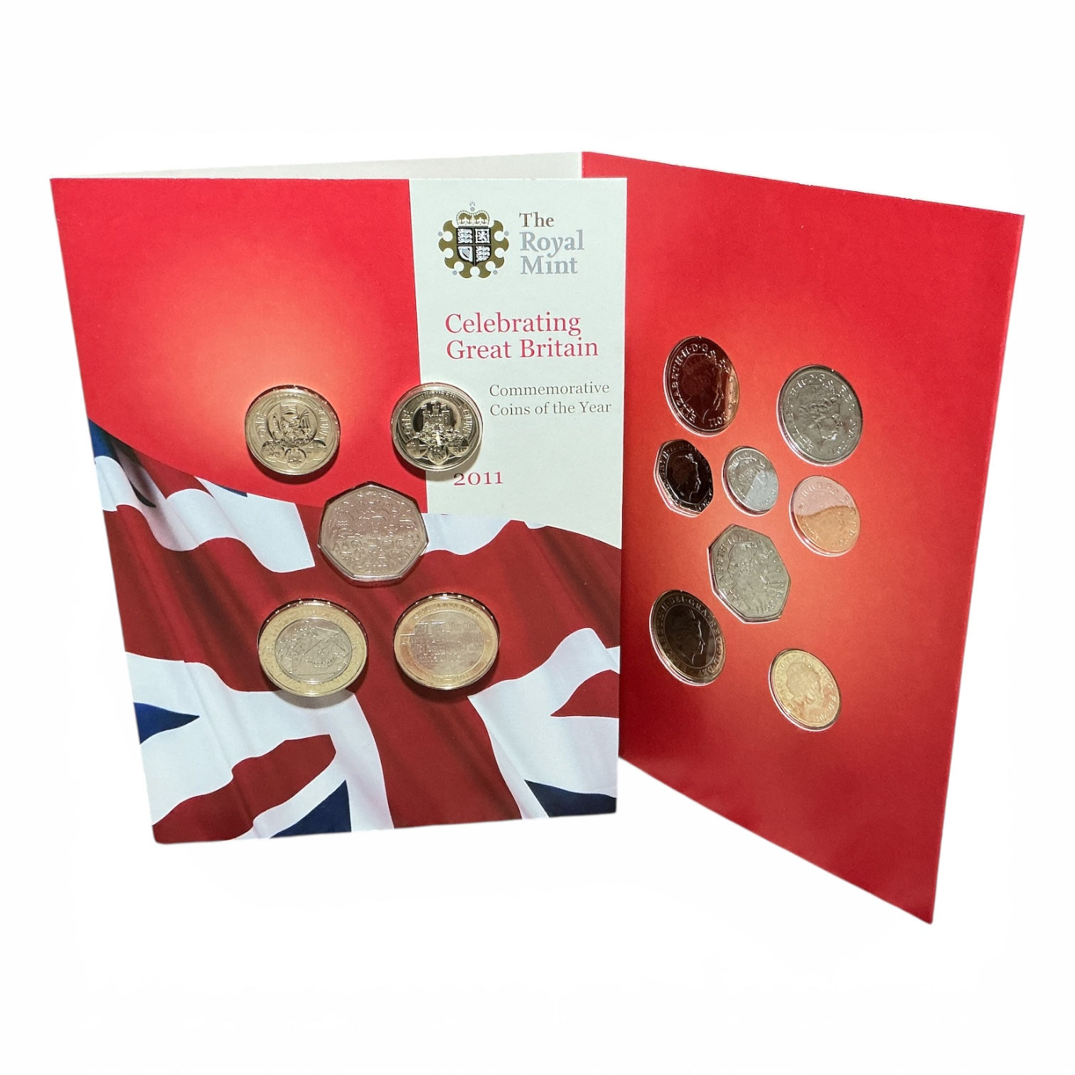 Elizabeth II, 1952-2022. 13 Coin Set, 2011. “Celebrating Great Britain”.
