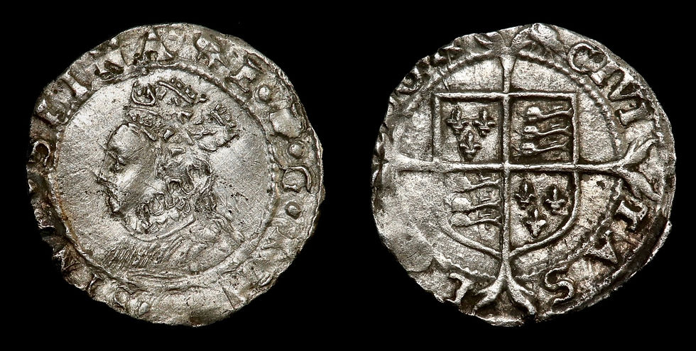 Thumbnail: Elizabeth I, 1558-1603. Penny, mm. Martlet, 1560-61. Second Issue.