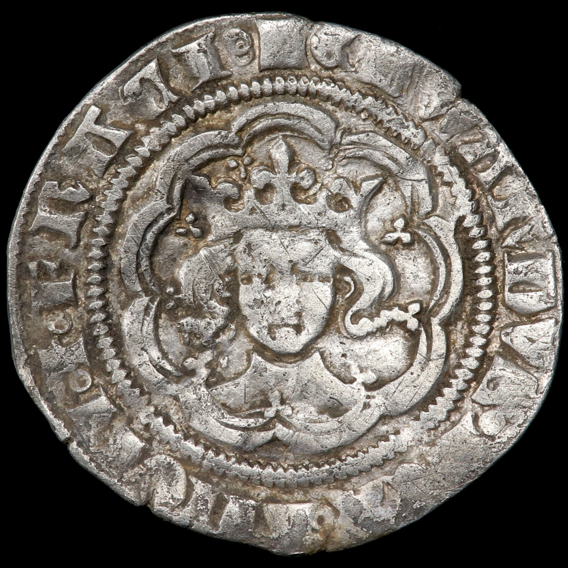 Edward III, 1327-77. Halfgroat. Pre-Treaty Period, 1351-61. London Mint.