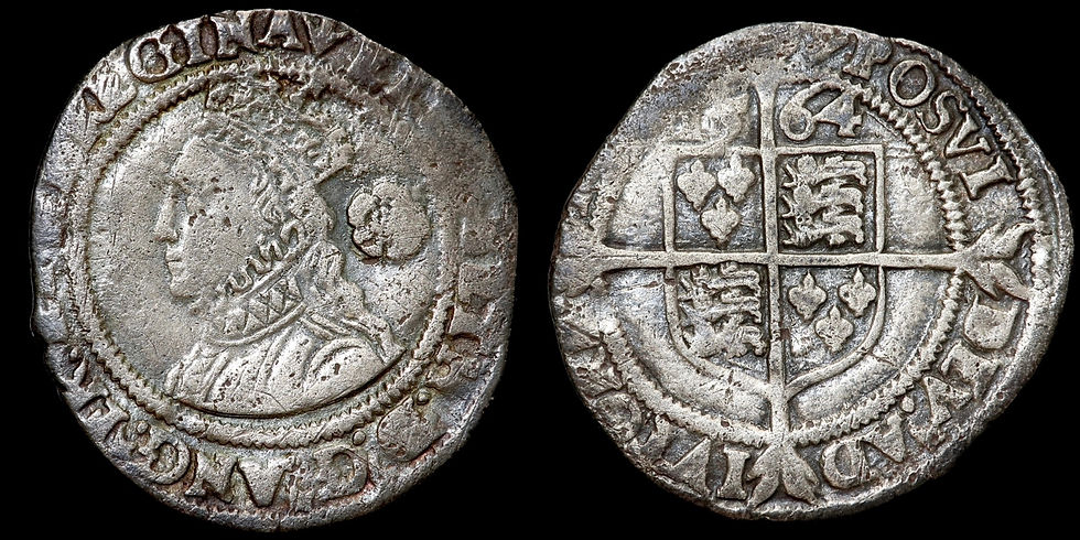 Thumbnail: Elizabeth I, 1558-1603. Threepence, 1564, mm. Pheon.