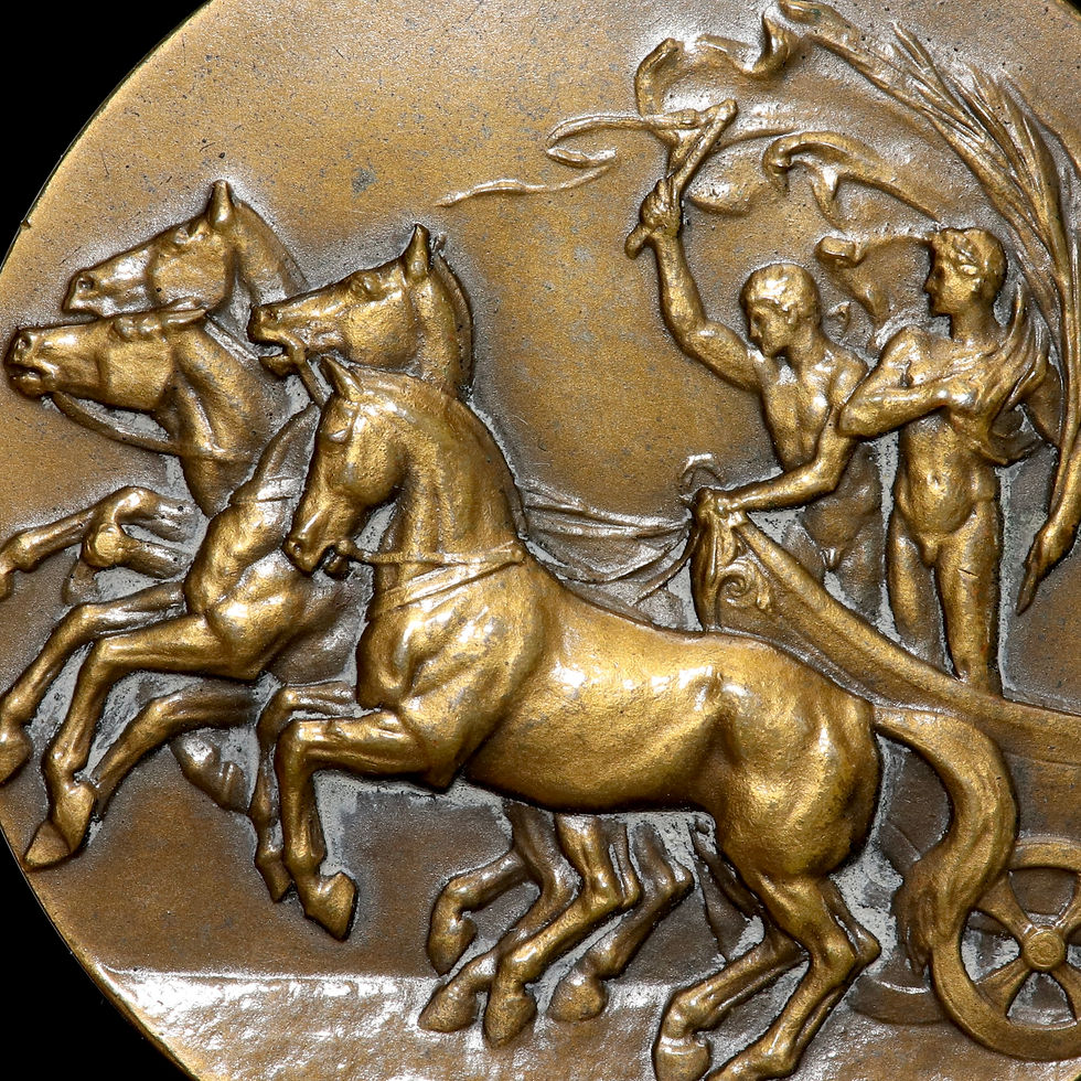 Thumbnail: London Olympics, 1948. Bronze Participants Medal. XIV Olympiad. 51mm.