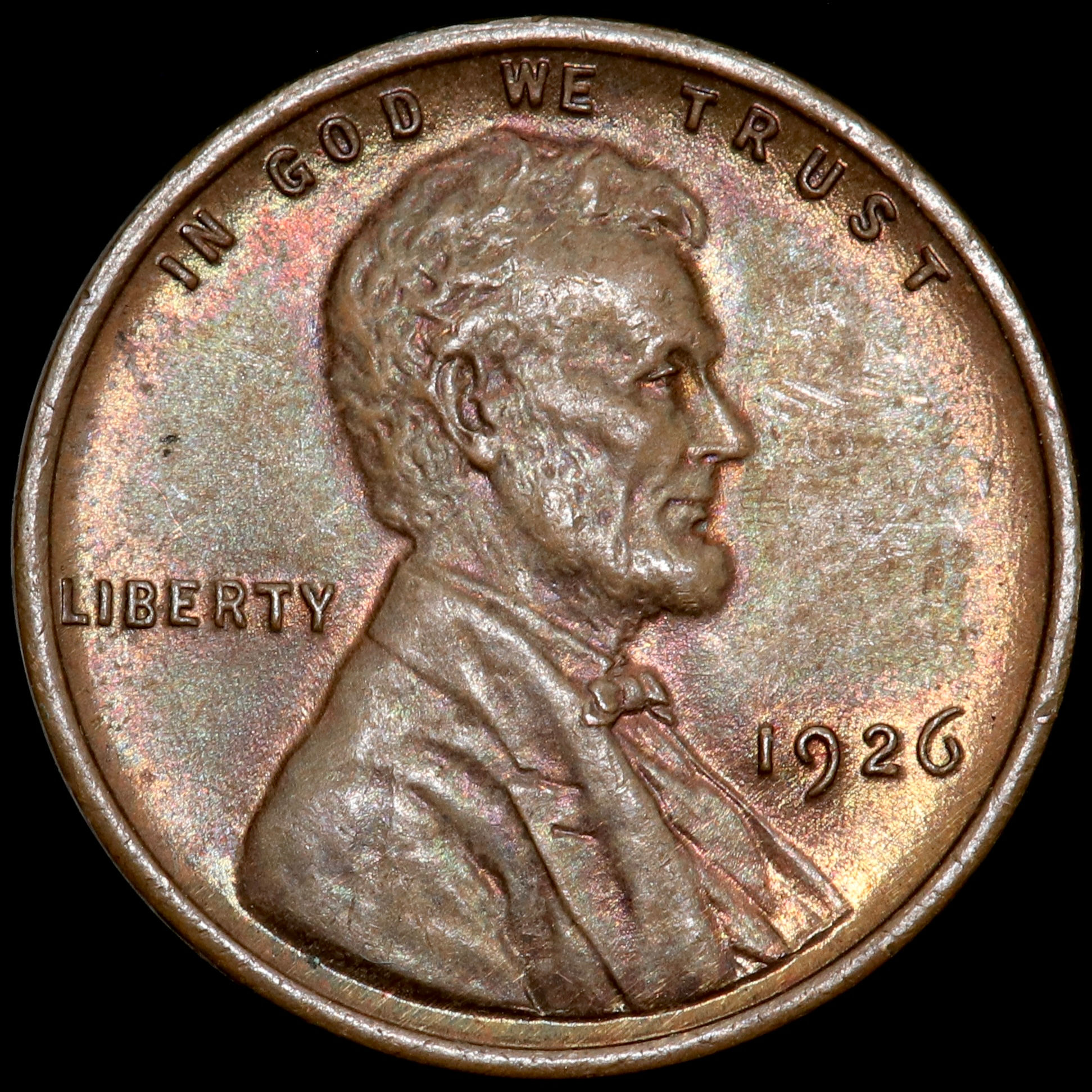America. One Cent, 1926 P. Philadelphia Mint. Lincoln.