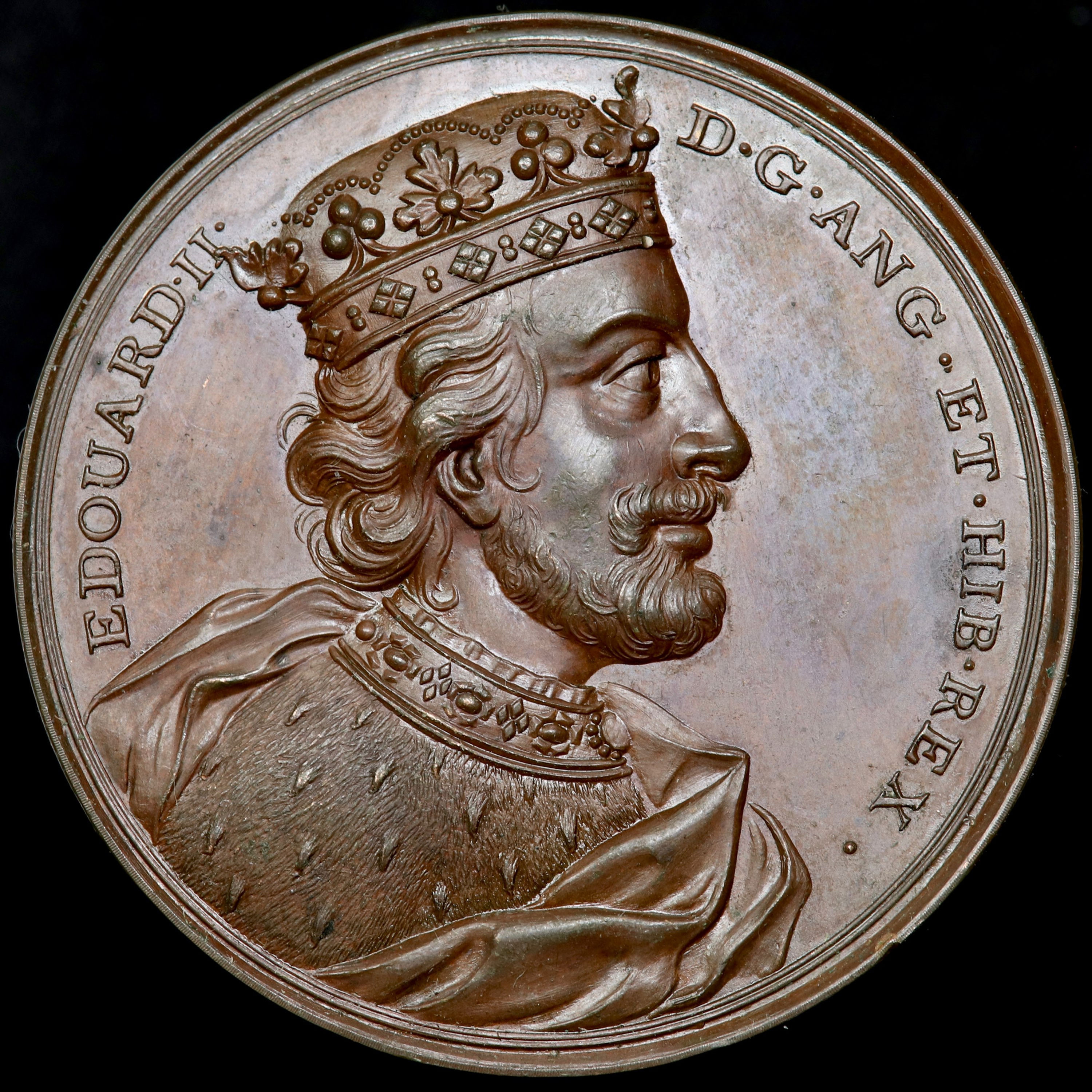 Edward II, 1307-27. Bronze Medal. By J Dassier. Kings And Queens Series, 1731.