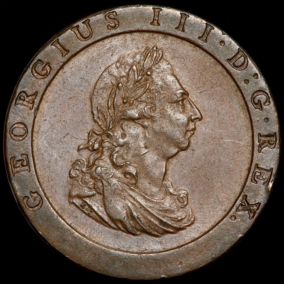 Thumbnail: George III, 1760-1820. Penny, 1797. ‘Cartwheel’ Type.