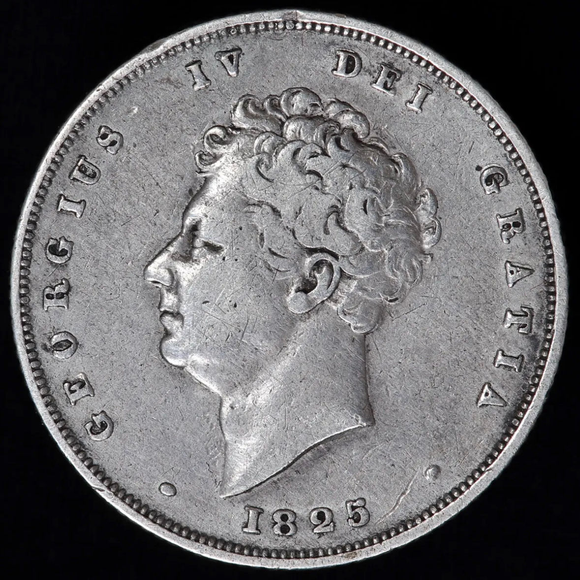 George IV, 1820-30. Shilling, 1825. Roman 1 In Date. Rare.