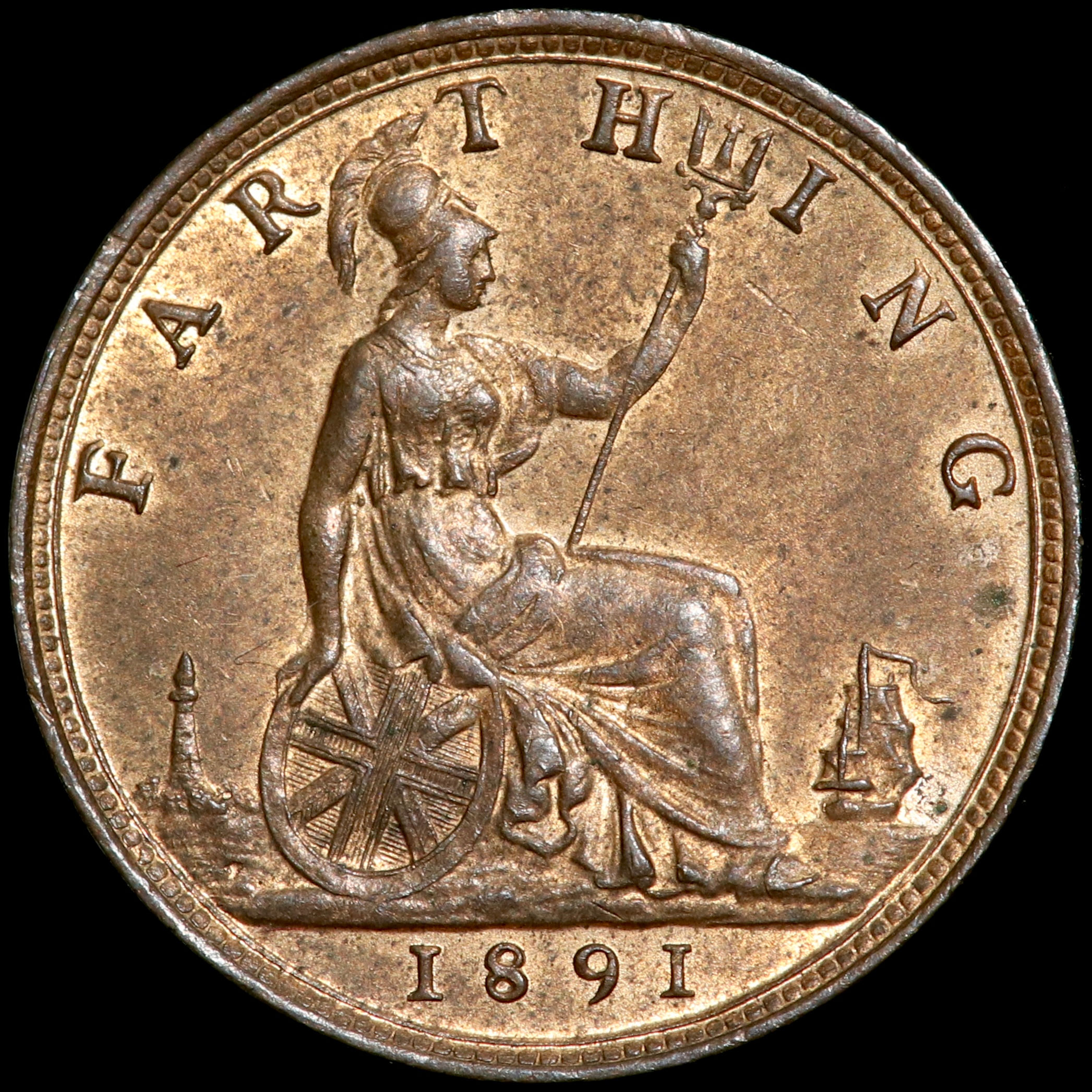 Victoria, 1837-1901. Farthing, 1891.