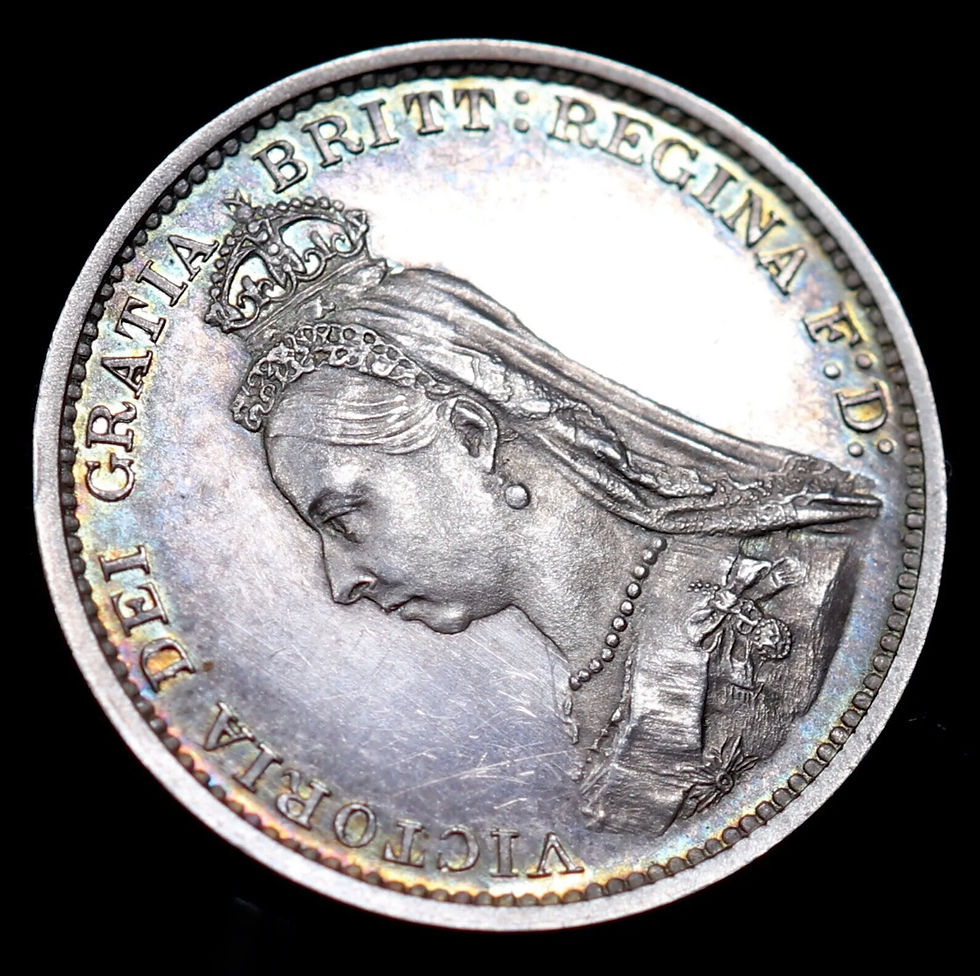 Thumbnail: Victoria, 1837-1901. Proof Threepence, 1887.