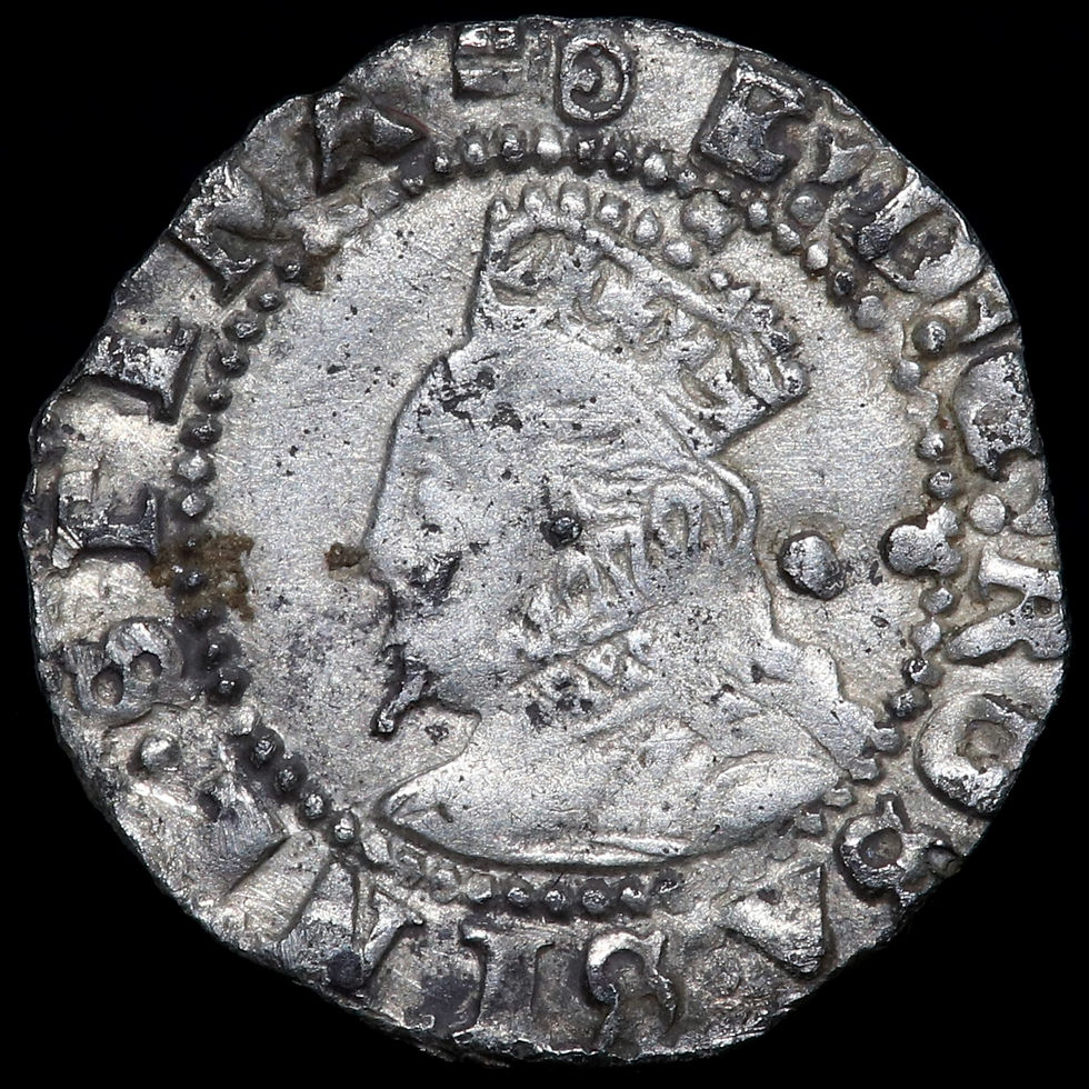 Thumbnail: Elizabeth I, 1558-1603. Halfgroat, mm. Key, 1595-8.