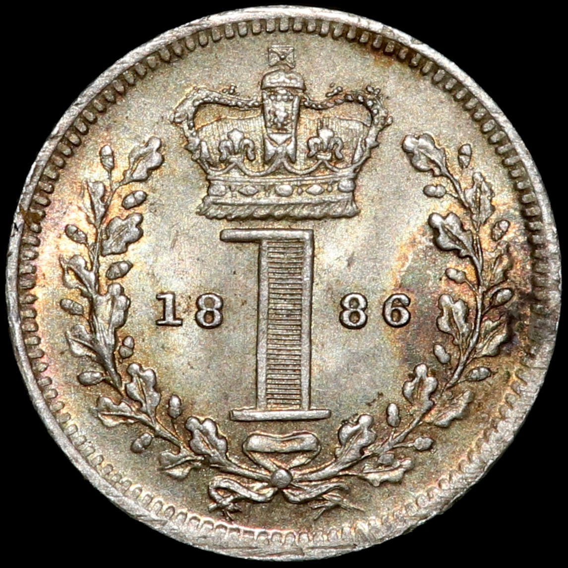 Victoria, 1837-1901. Maundy Penny 1d, 1886. 