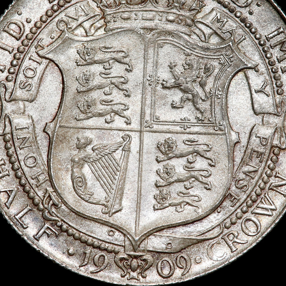 Thumbnail: Edward VII, 1902-10. Halfcrown, 1909.