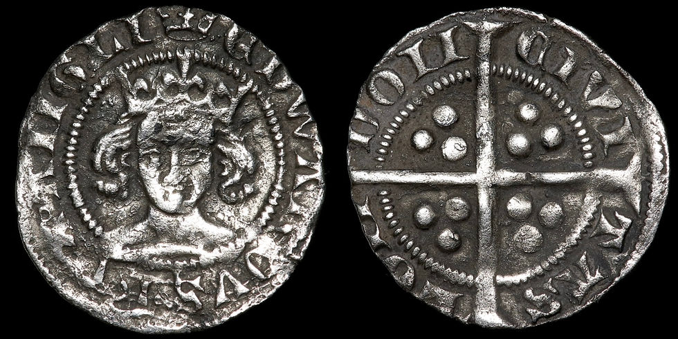 Thumbnail: Edward III, 1327-77. Penny. London Mint. Pre-Treaty Period, 1351-61.