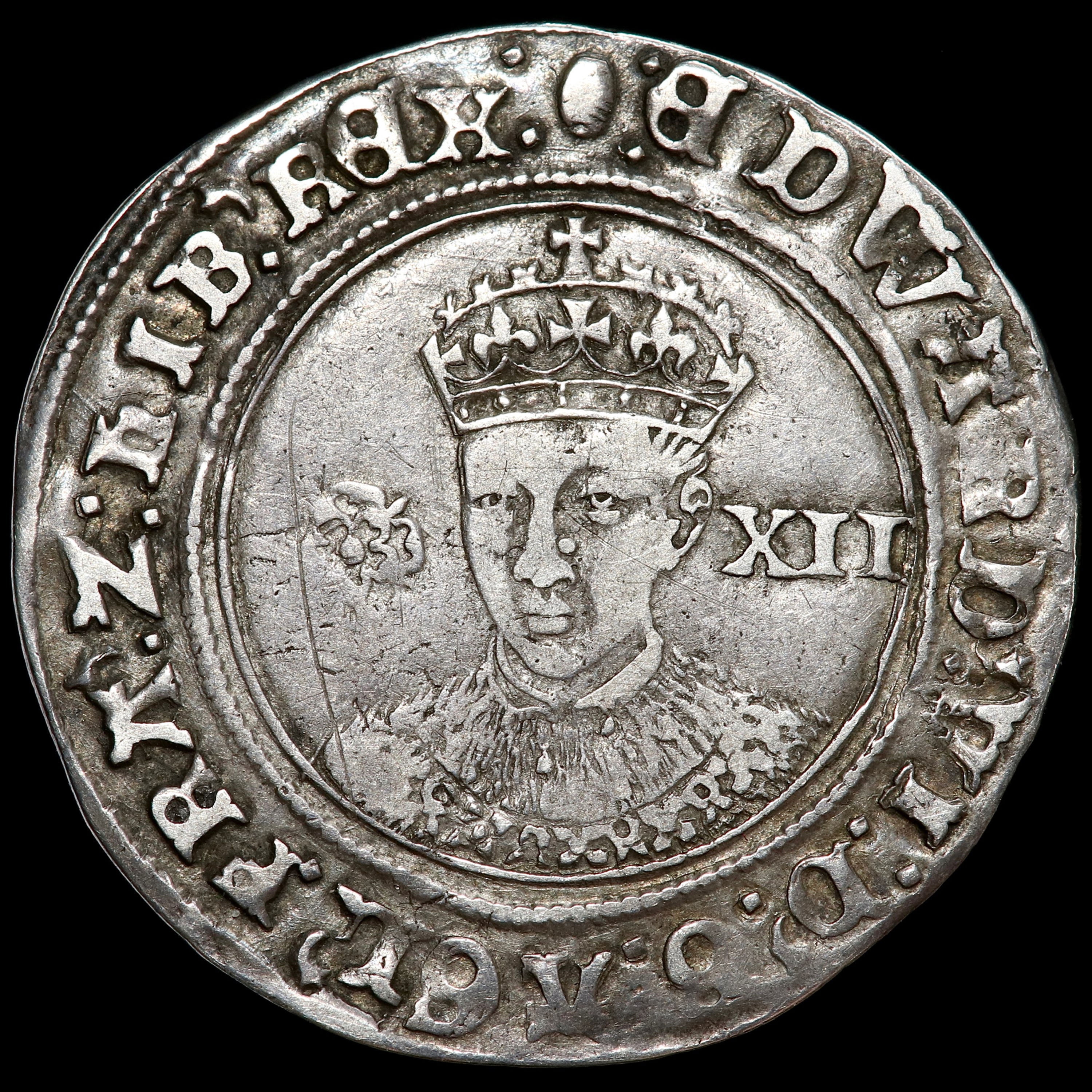 Edward VI, 1547-53. Shilling, mm. Tun, 1553.
