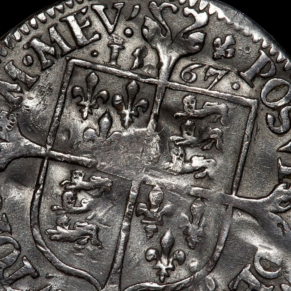Thumbnail: Elizabeth I, 1558-1603. Milled Sixpence, 1567, mm. Lis.