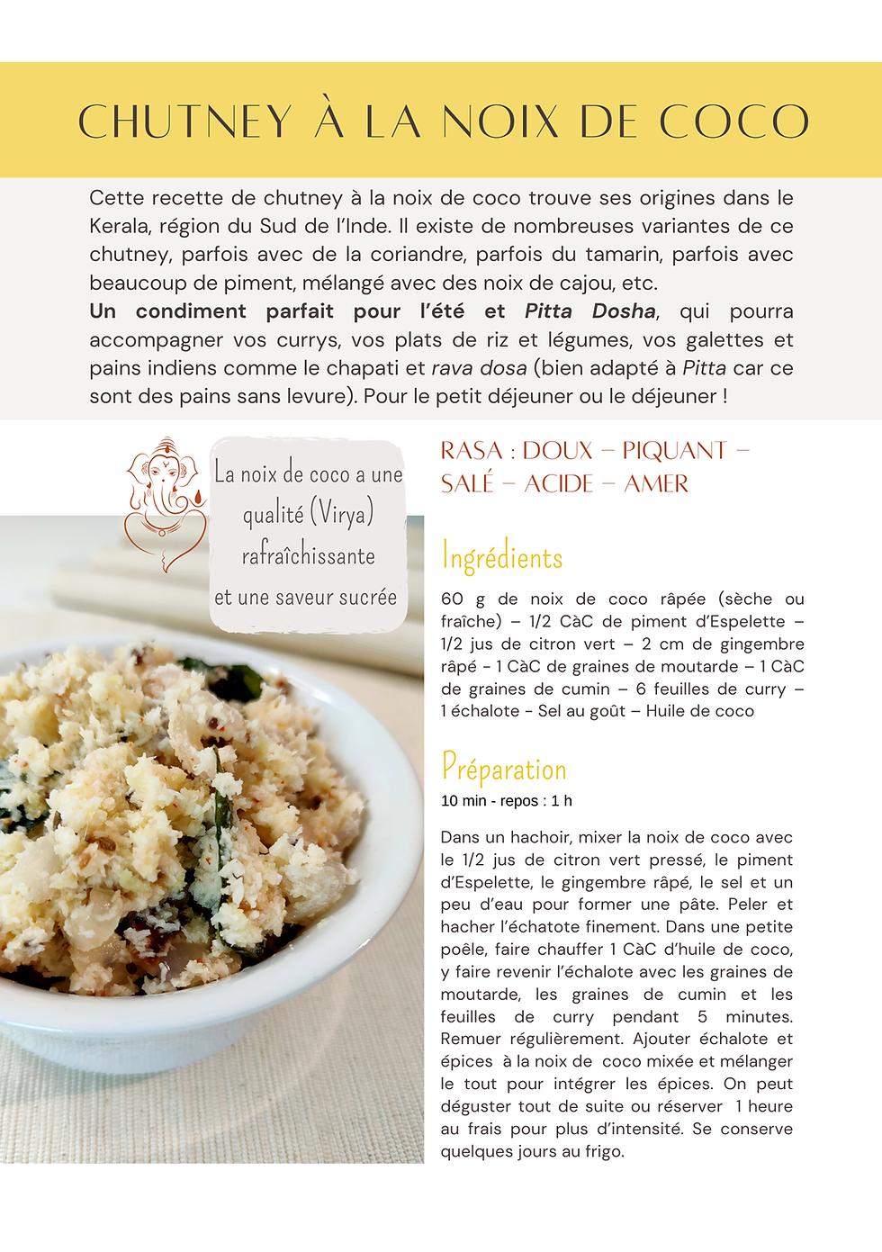 Miniature : Ebook d'été, Anahata cuisine ayurvédique