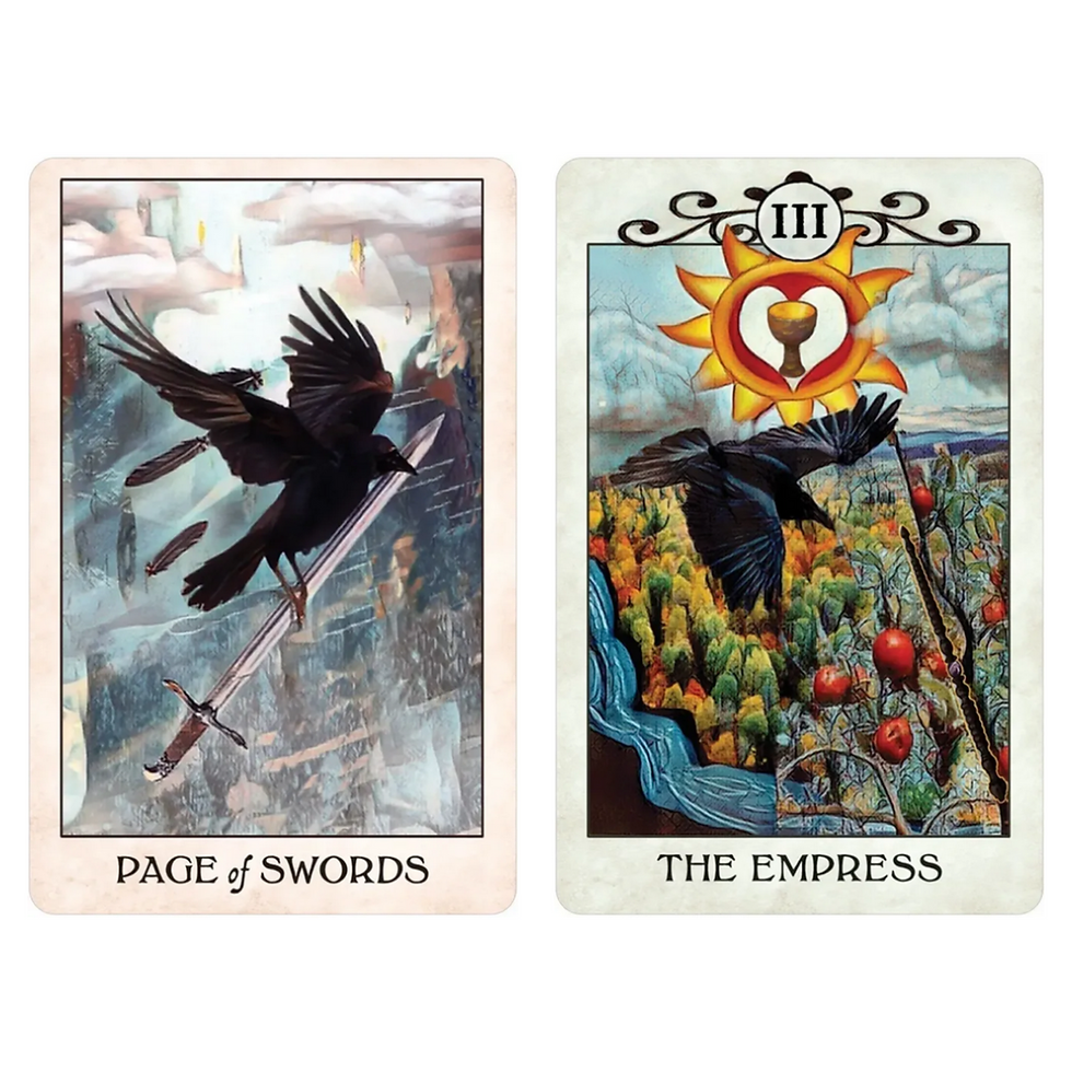 Thumbnail: Crow Tarot Deck by MJ Cullinane | Pocket Edition