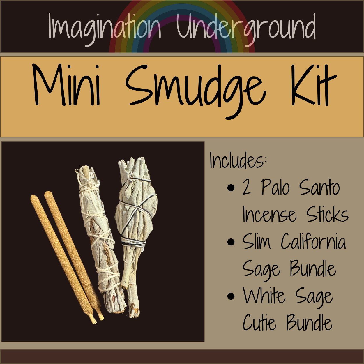 Mini Smudge Kit - Sage and Palo Santo