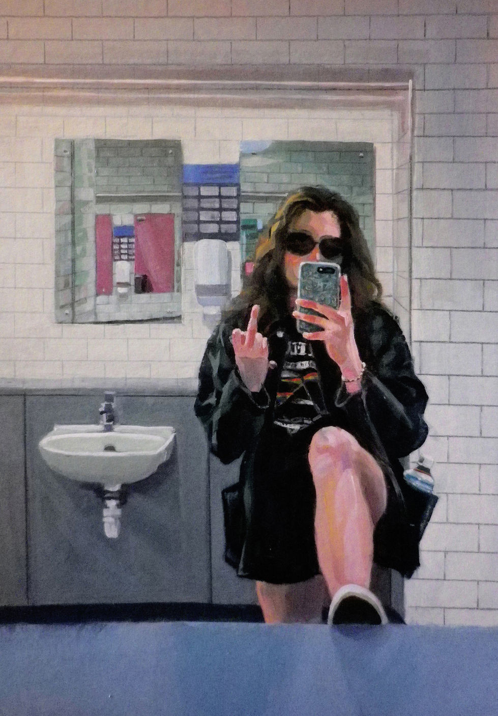 14x22", Acrylic on board, for sale