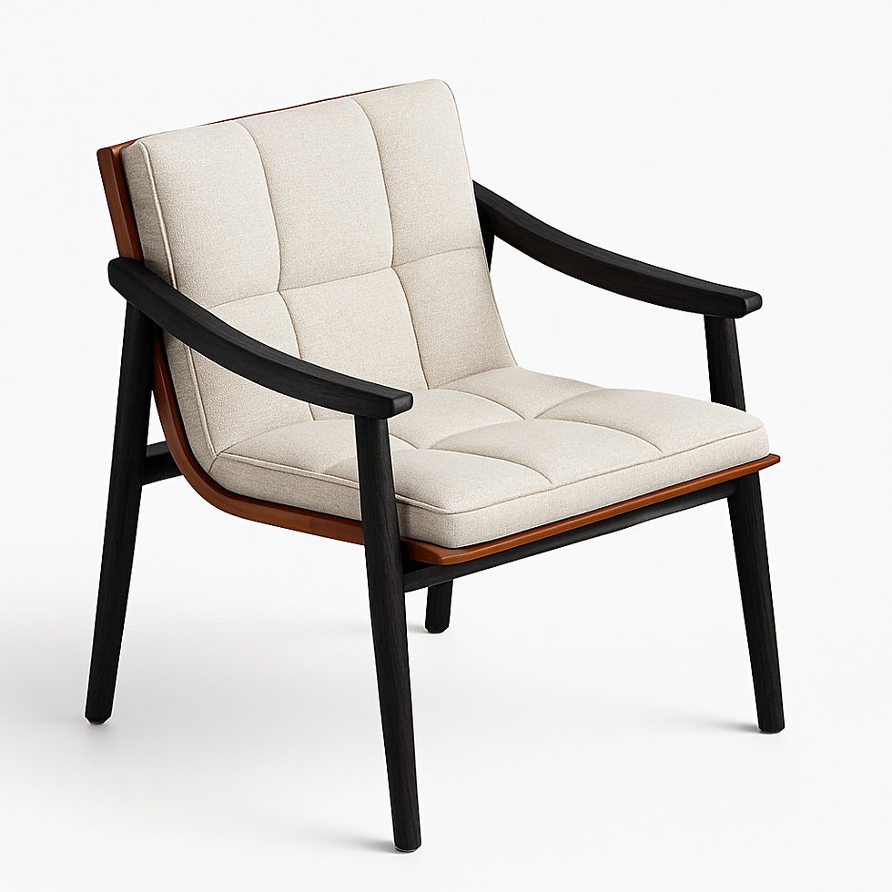 Cadeira de couro de sela Fynn 67x69H75cm