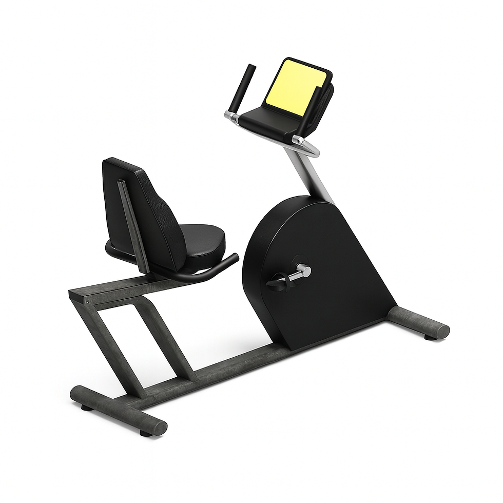 Bicicleta horizontal para treino cardiovascular