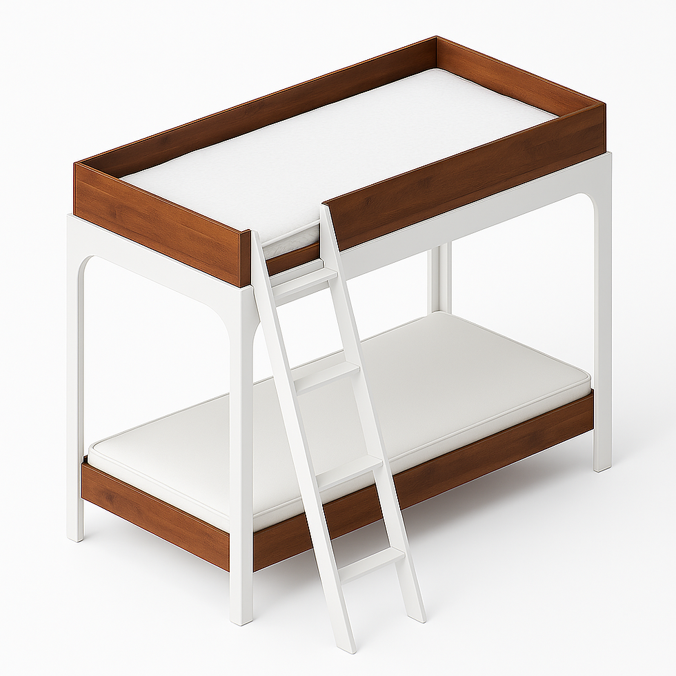 Beliche com Escada Inclinada e Madeira Escura