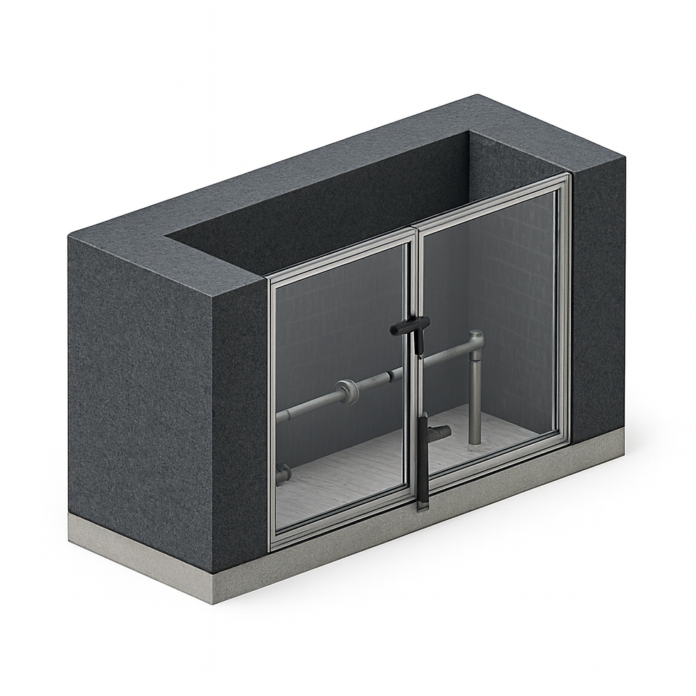 Abrigo e Cavalete FAC04 AC05 Acoplado em Abrigo de Entrada de Energia