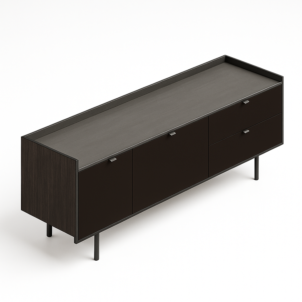 Aparador de jantar com 2 gavetas e 2 portas Darren 277x56H80,5cm