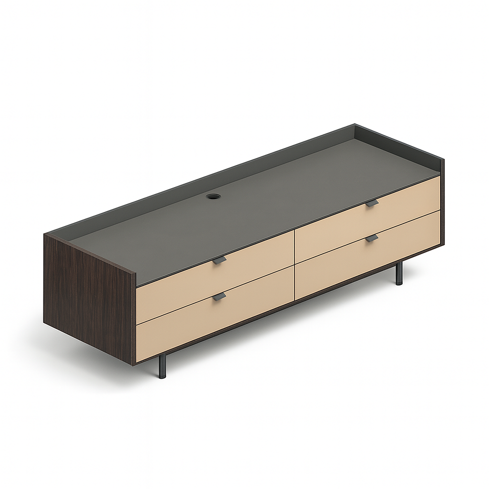 Aparador de TV com 2 gavetas e 1 porta Darren 186x56H54,5cm