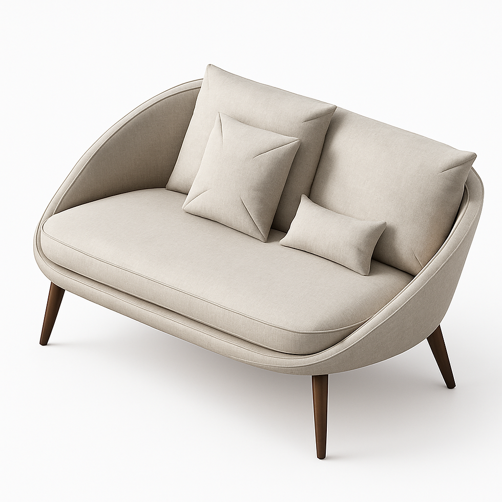 Sofá com pernas Lido 183x99H85cm