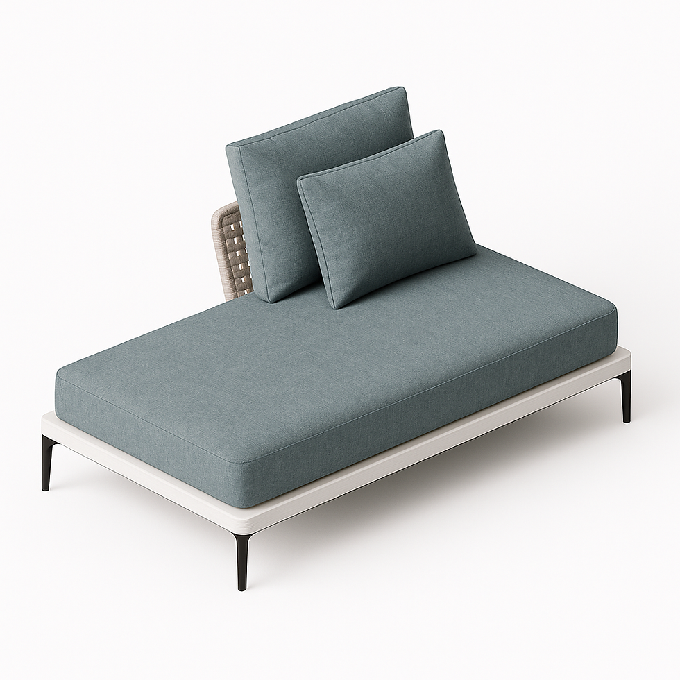 Sofá aberto final Patio 180x98A87cm