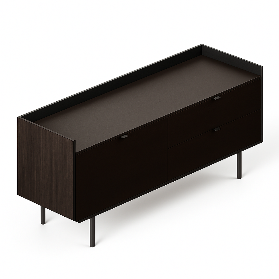 Aparador de jantar com 3 gavetas Darren 186x56H80,5cm