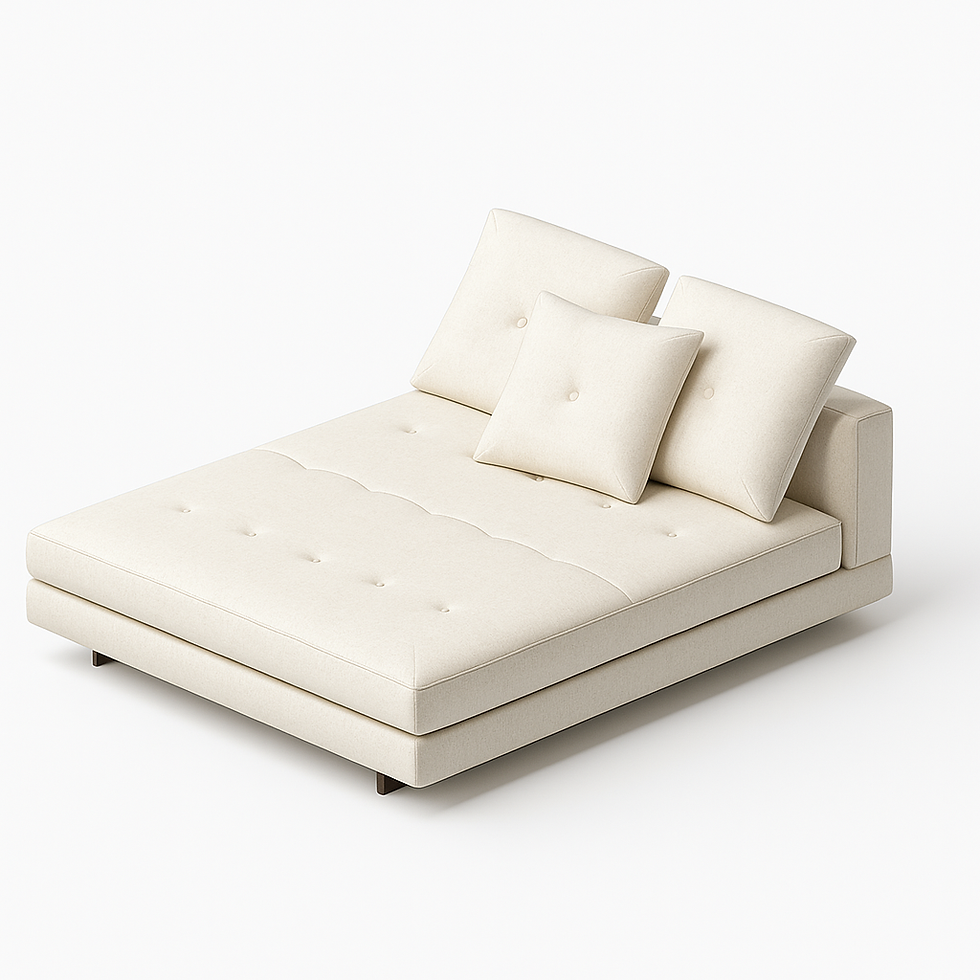 Sofá duplo baixo Dylan Low 140x181H81cm