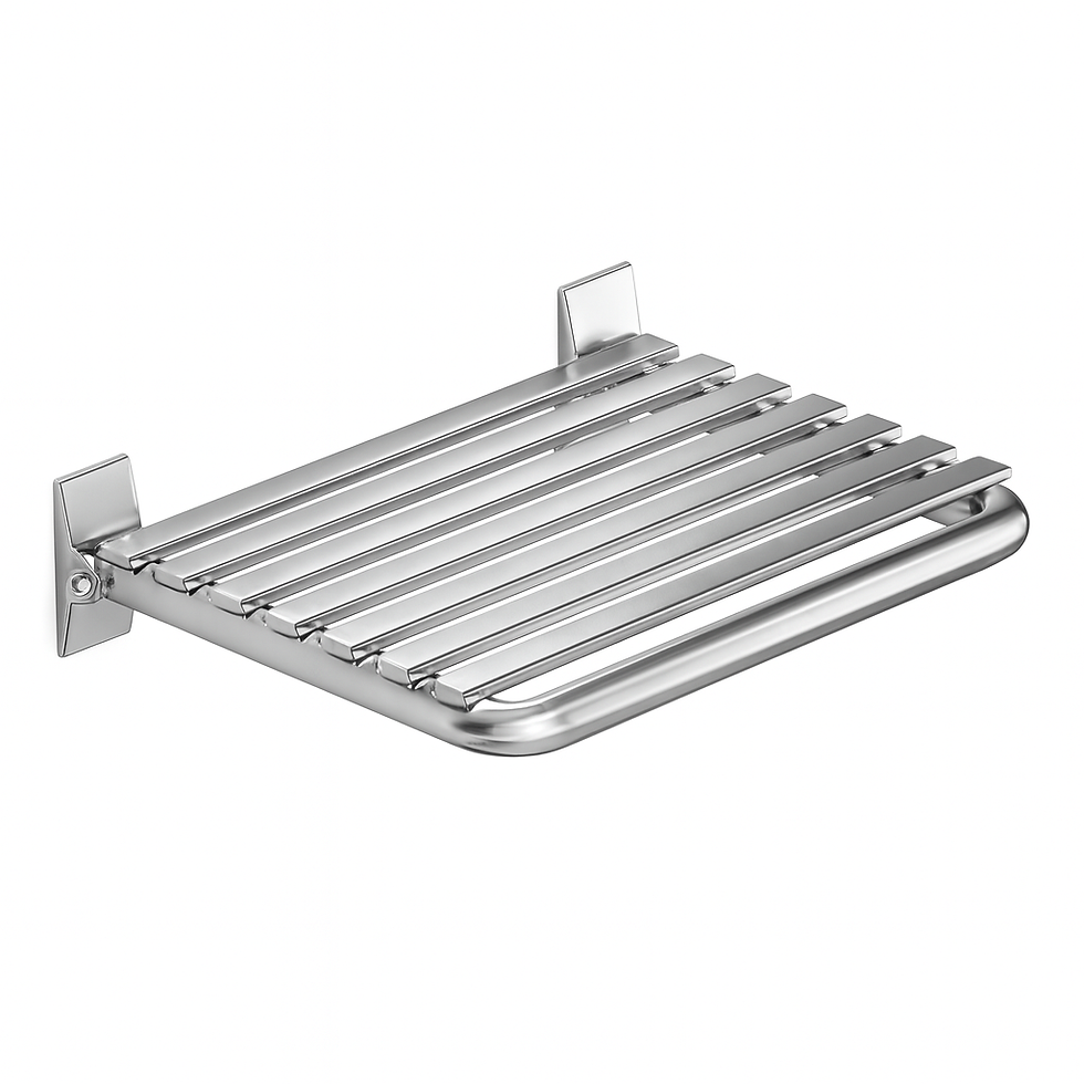 Banco articulado de banho para apoio e higienização