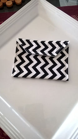 Black and White Zig Zag Wallet