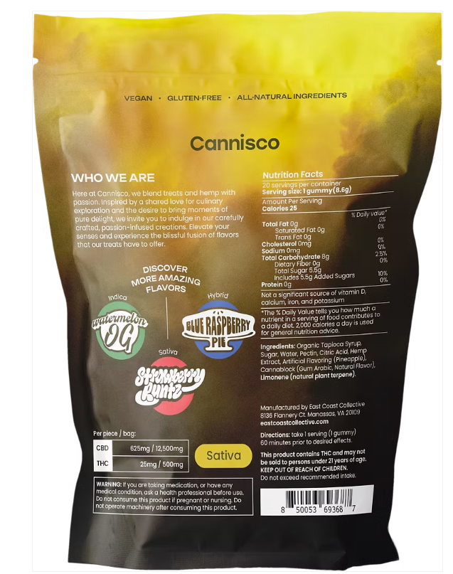 Thumbnail: Cannisco* High Chews – Live Resin THC Gummies