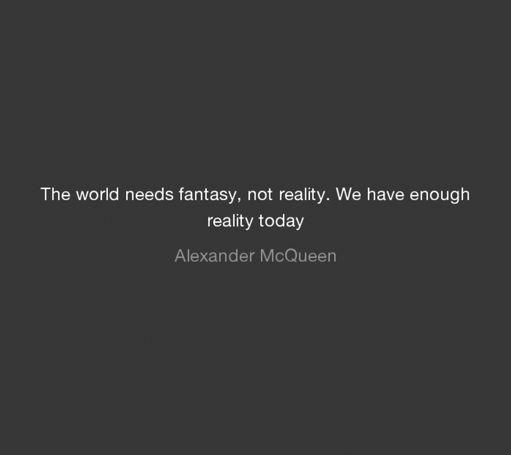 Quote by Alexander McQueen