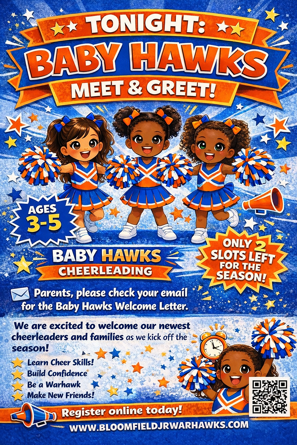 2026 Baby Hawks Cheer (Ages 3-5)