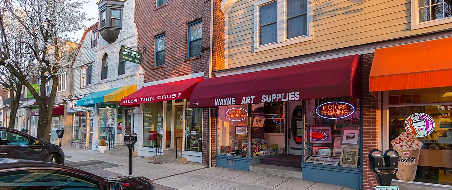 Bryn Mawr Wayne Villanova Main Line Retail Commercial Real Estate Lease For Sale Lancaster Avenue landlord tenant land industrial warehouse retail philadelphia for lease for rent main line paoli bryn mawr exton malvern berwyn for sale commercial real estate multifamily office property justin flowers paradigm
