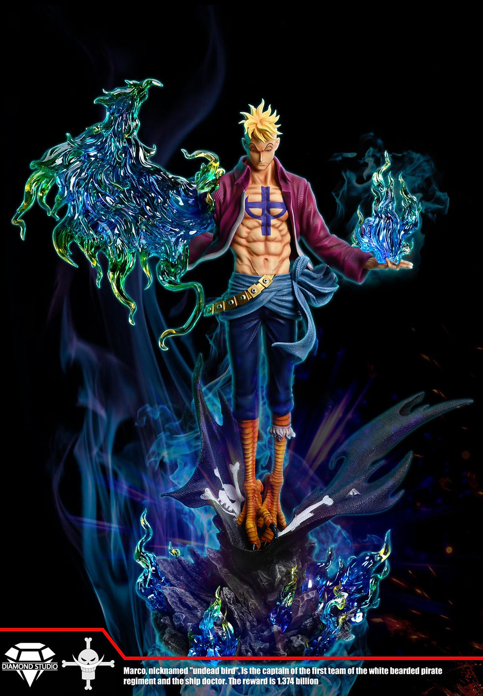 Thumbnail: One piece 1/6  Ace / Marco Gk staute Limited 200pcs
