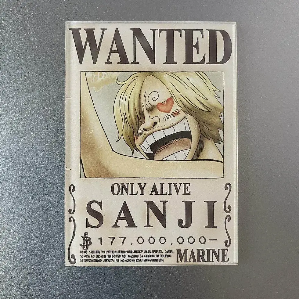 Thumbnail: Anime One Piece Wanted Poster Fridge Magnets
