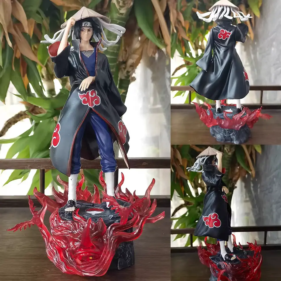 Naruto Uchiha Itachi Figure with Straw Hat 26cm