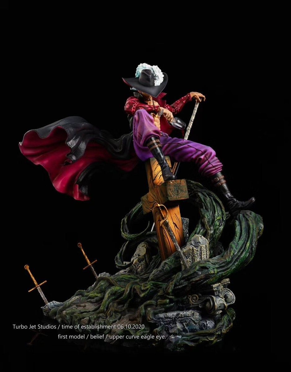 Thumbnail: One Piece Dracule Mihawk Hawk eye Zoro Resin Statue 1/6 Scale GK