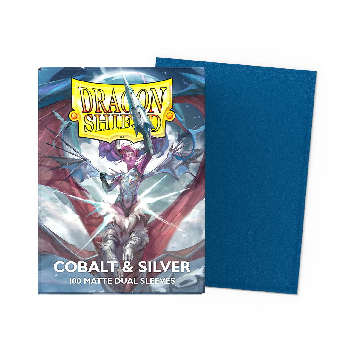 Sleeves - Dragonshield - Cobalt & Silver Dual Matte