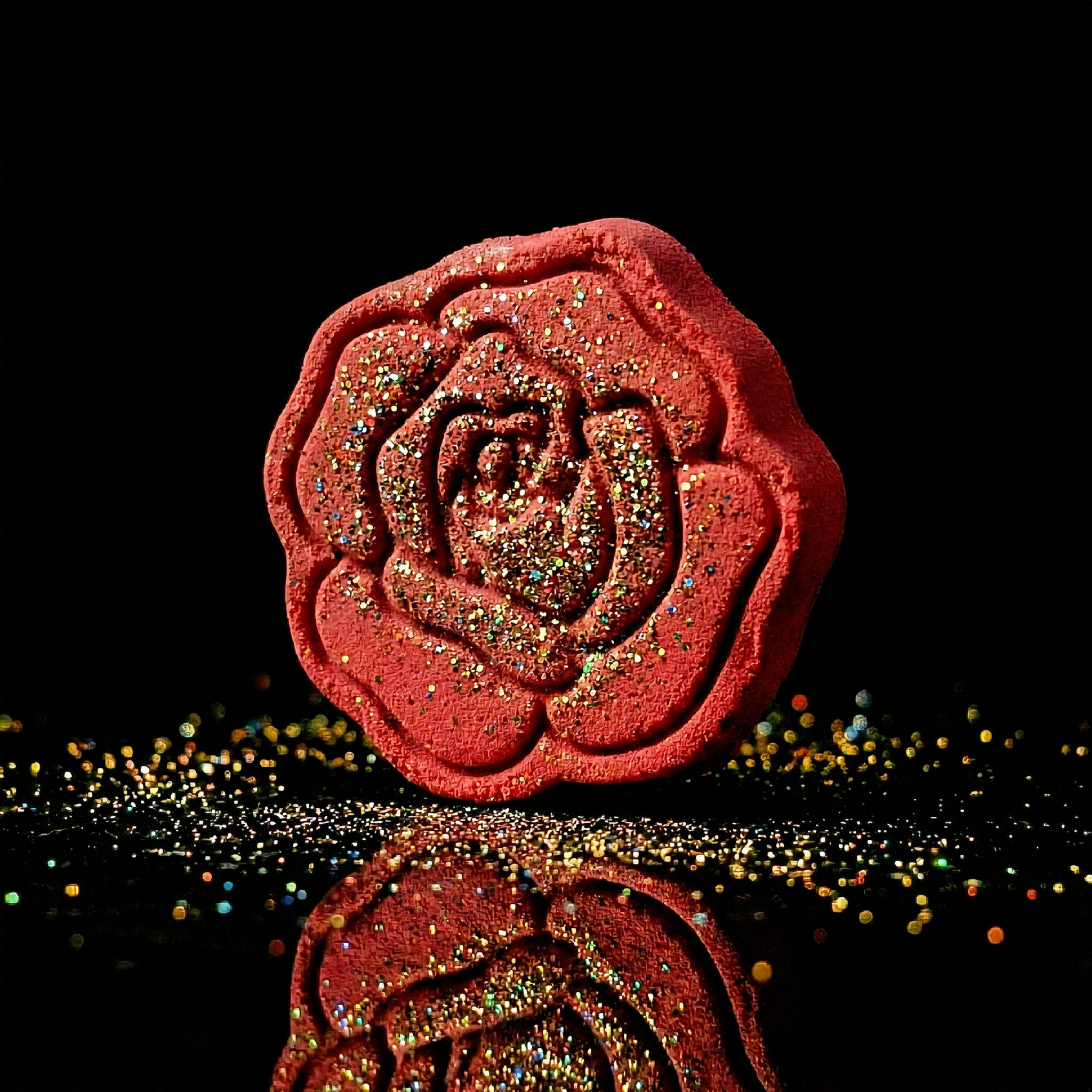 קצף אמבט מוצק "פרח הוורד" עם מינרלים מים המלח