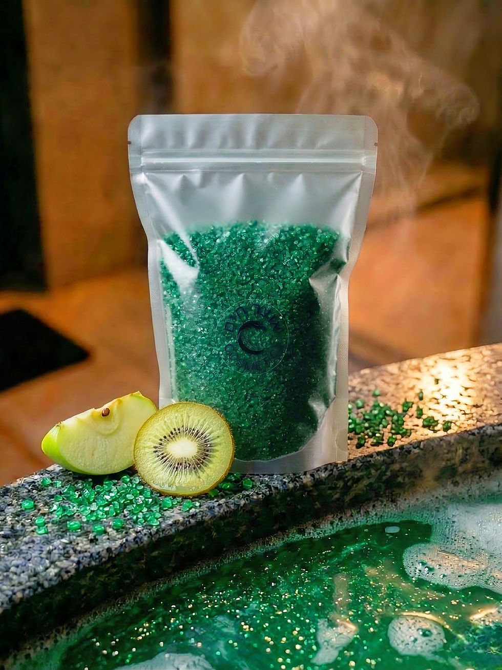 תמונה ממוזערת: קולקציית מלחי אמבט מנצנצים — חוויית ספא בצבעים