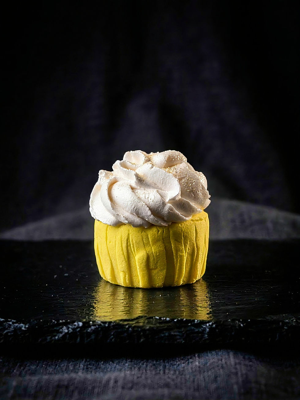 קצף אמבט מוצק "מאפין לימון" – בניחוח סערת הדרים